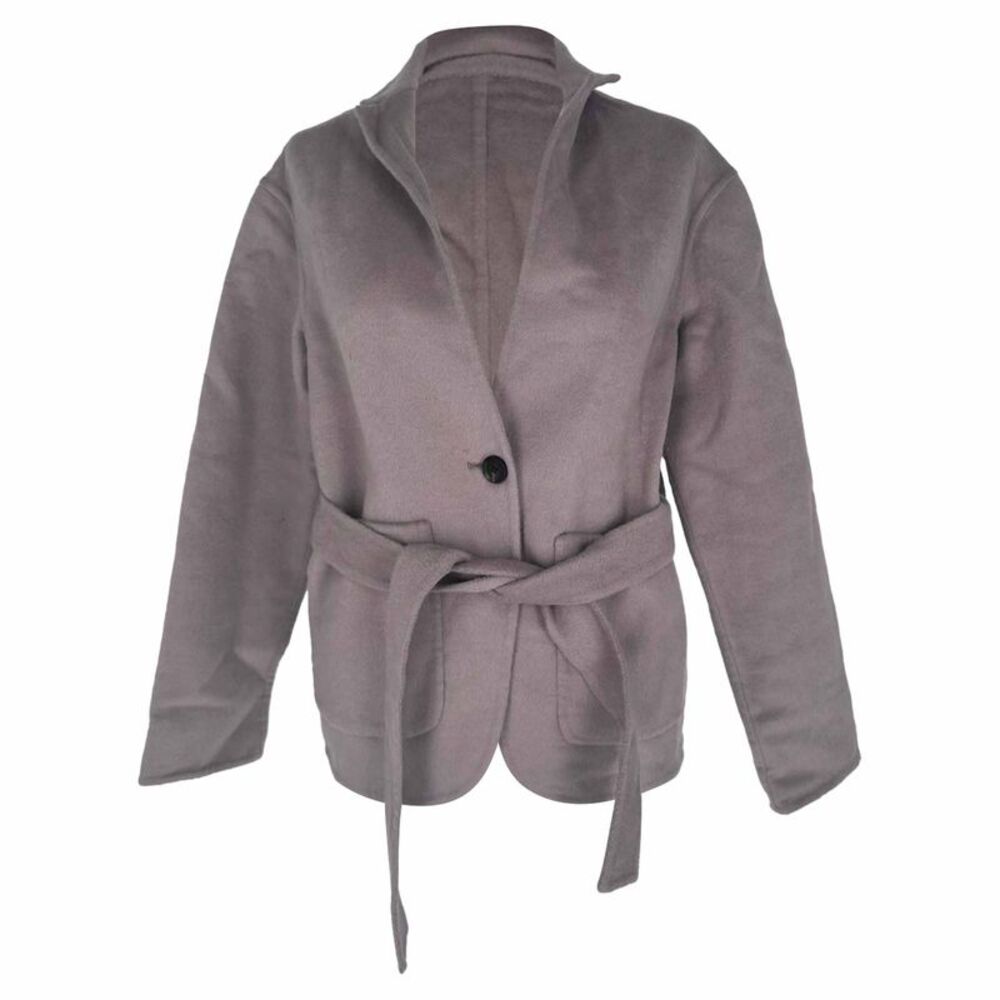 Gucci Belted Blazer in Grey Wool